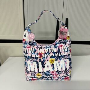Robin Ruth Miami Floral Print Canvas Tote Bag